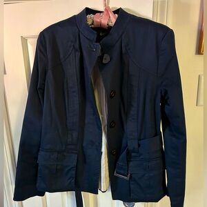 George Women's Navy Blazer/Trench Coat